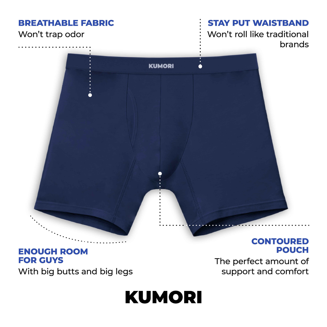 Modal Boxer Briefs 6.5" 2 Pack Maroon & Blue