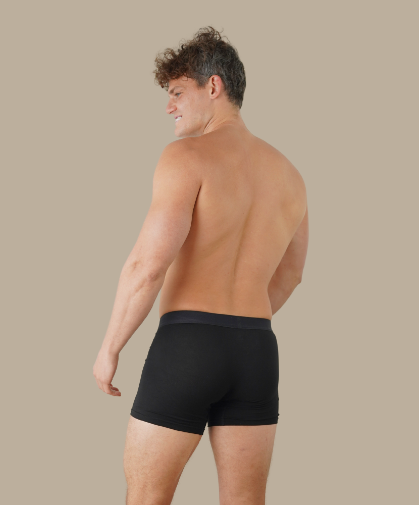 Bamboo Boxer Briefs 2 Pack Black & Olive