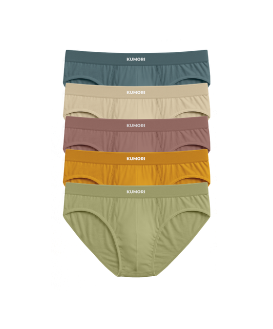 Bamboo Briefs 5-Pack Unique Colors