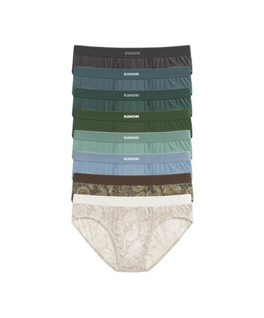 Bamboo Briefs (8-Pack) Paisleys & Classics