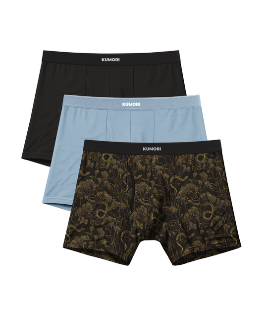 Bamboo Boxer Briefs 5" Goldvale (3-Pack)