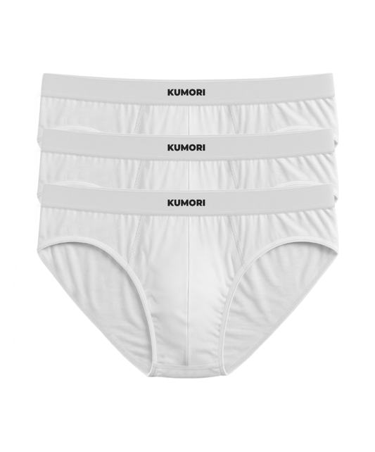 Bamboo Briefs White (3-Pack)
