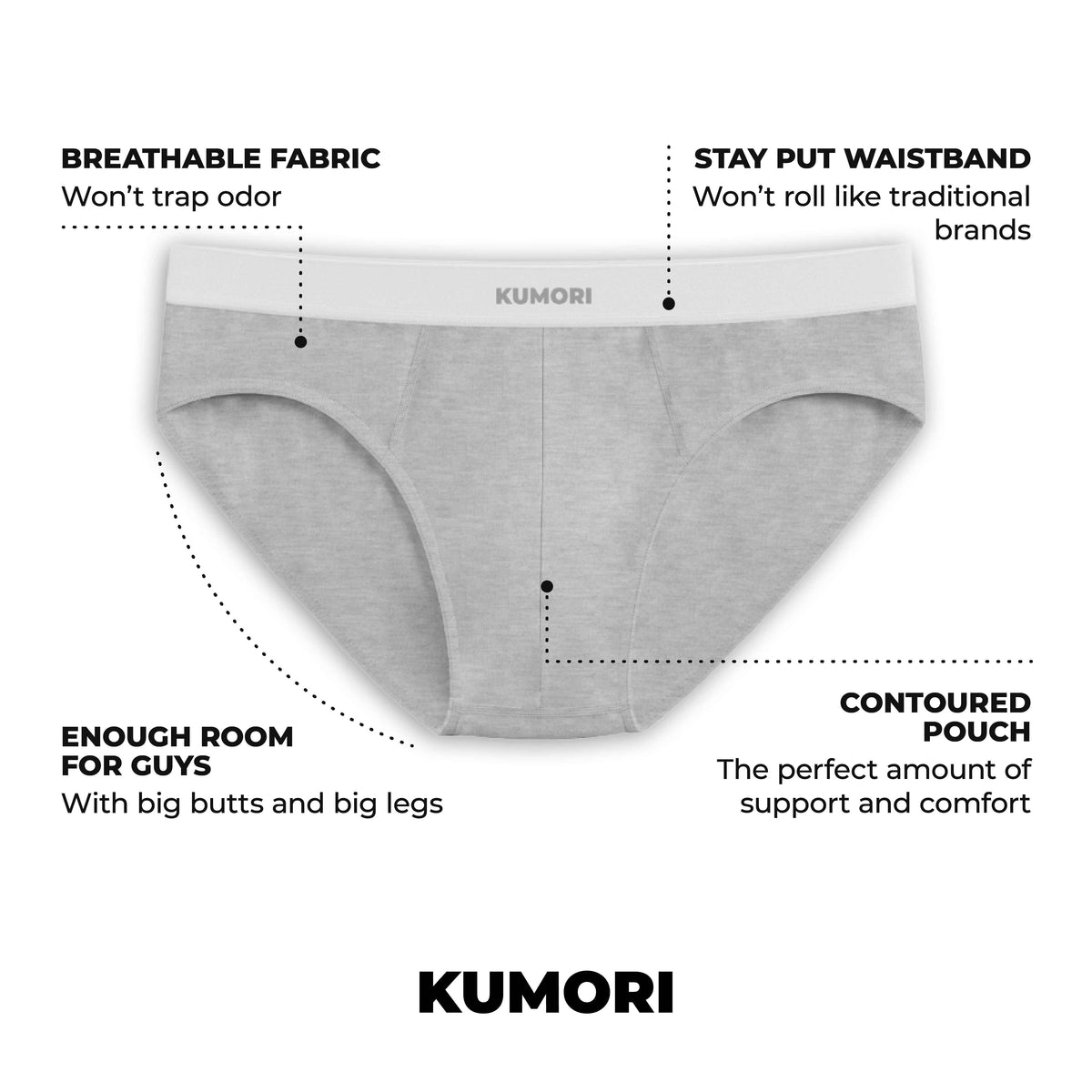 Bamboo Briefs 2 Pack Black & Olive