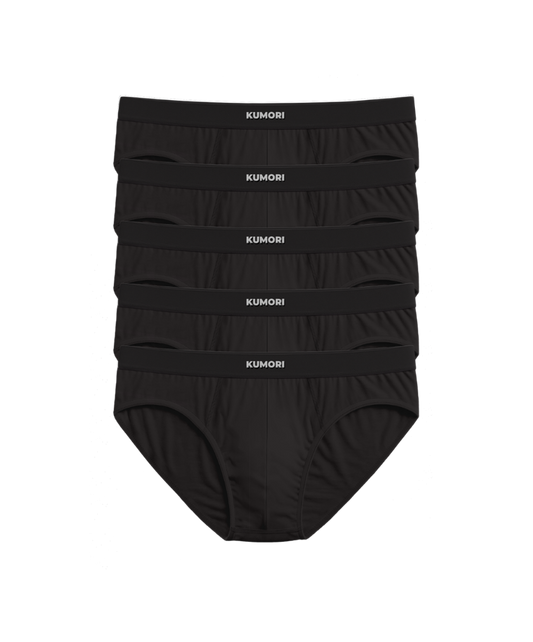 Bamboo Briefs (5-Pack) Black